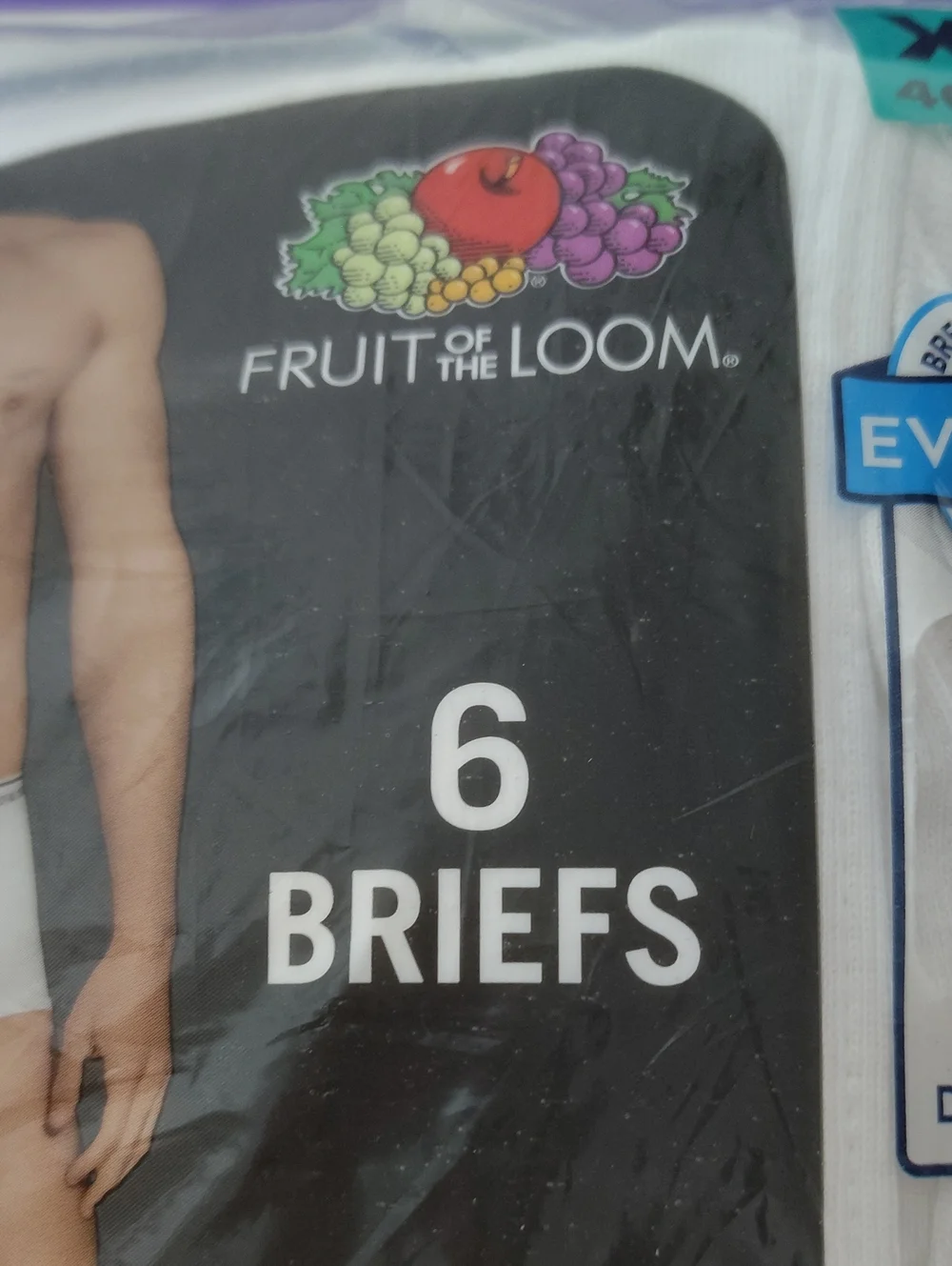 Fruit of the Loom Men’s  Full Cut White Briefs - 6 Pack - Size XL